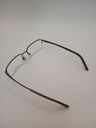 Nautica NAUTICA7232/G Eyewear Eyeglasses/Prescription Clear Semi-Rimless Rectangle Unisex Standard Barrel Hinge Brown Metal, Plastic