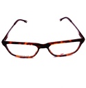 New Balance Eyeglasses Frame Rectangle Full-Rim Brown Unisex Acetate