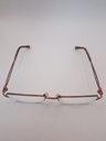 ROCHAS PW/LAMYEU/R09169/G Eyewear Eyeglasses/Prescription Clear Semi-Rimless Rectangle Unisex Standard Barrel Hinge Brown Metal, Plastic