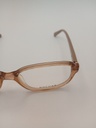 Rochas R09182/P Eyewear Eyeglasses/Prescription Clear Full-Rim Rectangle Unisex Standard Barrel Hinge Beige Plastic