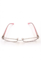 Rochas Eyeglasses Frame Rectangle Semi-Rimless Silver Women Metal Plastic