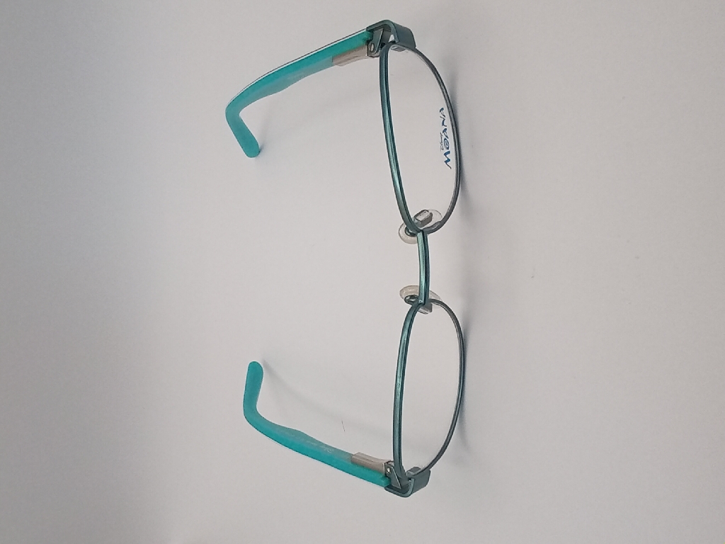 Moana Disney MOANA02 Eyewear Eyeglasses/Prescription Clear Full-Rim Rectangle Kids Standard Barrel Hinge Green Metal