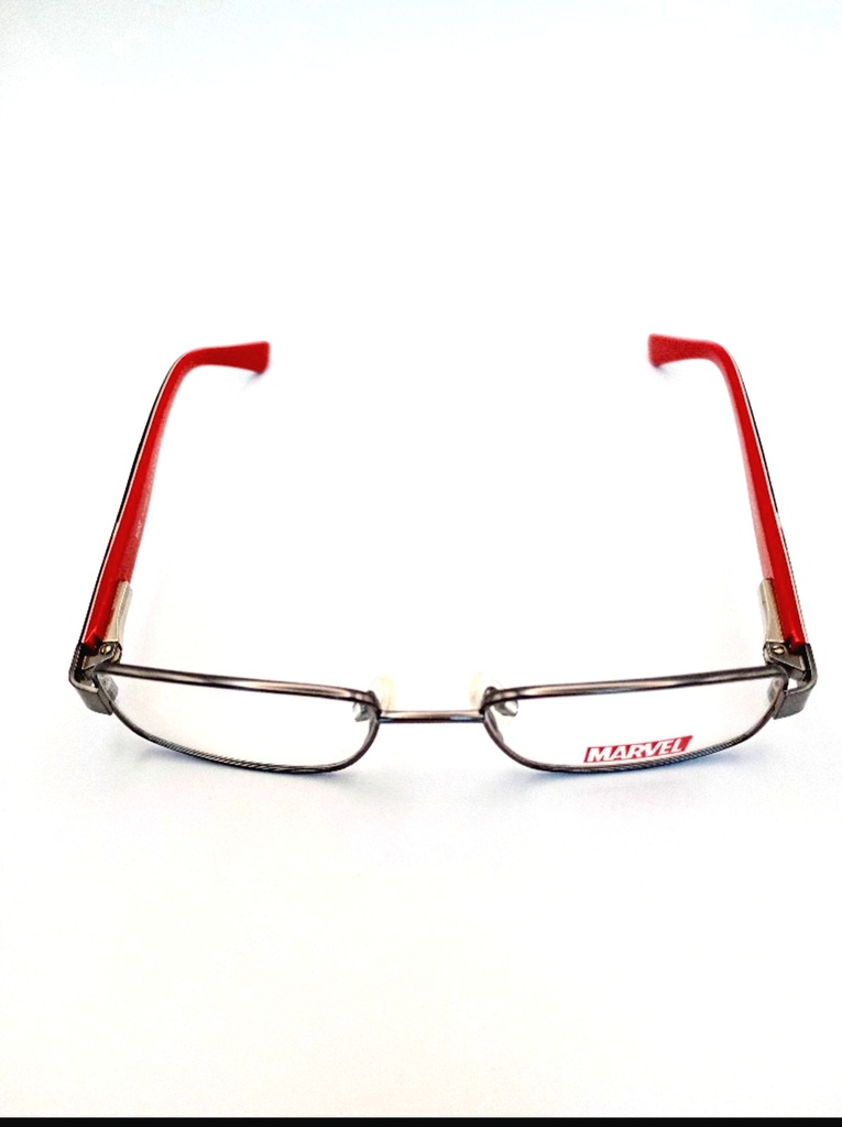 Marvel Kids Eyeglasses Frame Rectangle Semi-Rimless Gray Unisex