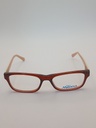 Disney MOANA01 Eyewear Eyeglasses/Prescription Clear Full-Rim Rectangle Kids Standard Barrel Hinge Brown Plastic