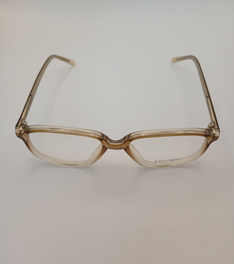 Classique CLASS602 Eyewear Eyeglasses/Prescription Clear Full-Rim Rectangle Unisex Standard Barrel Hinge Gray Plastic