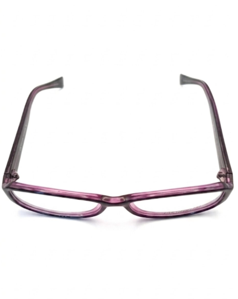 Classique Eyeglasses Frame Rectangle Full-Rim Black Women Acetate
