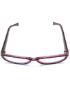 Classique Eyeglasses Frame Rectangle Full-Rim Black Women Acetate