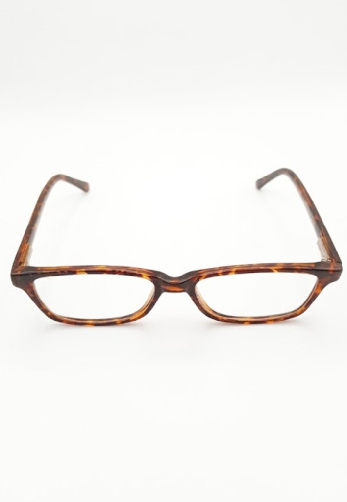Brooksfield Eyeglasses Frame Rectangle Full-Rim Brown Unisex Acetate 135mm