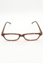 Brooksfield Eyeglasses Frame Rectangle Full-Rim Brown Unisex Acetate 135mm