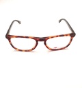 New Balance Eyeglasses Frame Rectangle Full-Rim Brown Unisex Acetate 140mm