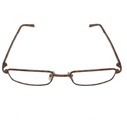Classique Eyeglasses Frame Rectangle Full-Rim Bronze Men Metal