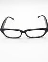 Classique Eyeglasses Frame Rectangle Full-Rim Black Unisex Acetate
