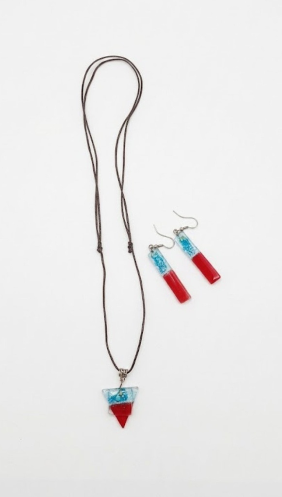 Arteciones WA1071 Handmade Jewelry Necklace, Earrings Non-Metal