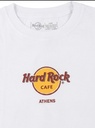 Hard Rock Cafe Athens Authentic T-Shirt White XL 100% Cotton Crew Neck