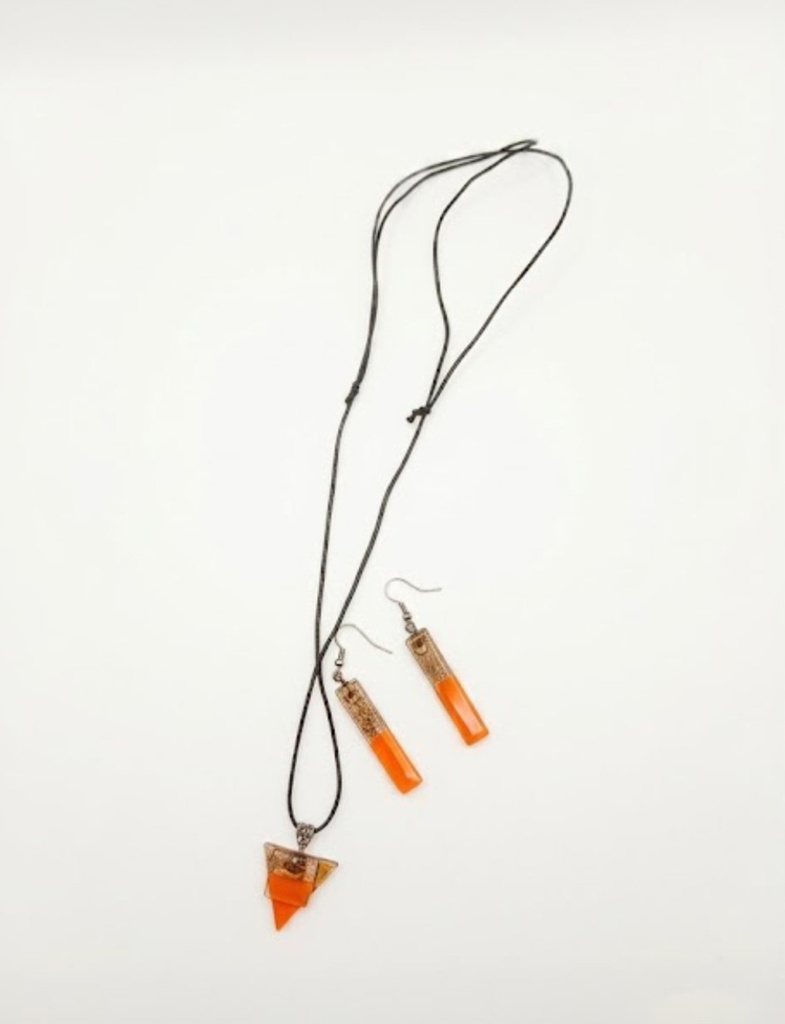Arteciones WA1070 Handmade Jewelry Necklace, Earrings Non-Metal