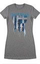 Hard Rock Cafe Mykonos Ladies Flag T-Shirt Light Grey S 100% Cotton