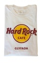 Hard Rock Cafe Glyfada T-Shirt White XXL 100% Cotton Crew Neck Unisex