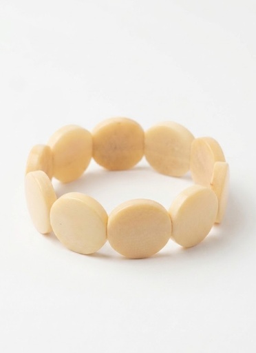 Arteciones Handmade Tagua Bracelet Beige Eco Natural Gift