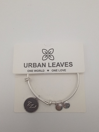 Urban Leaves ULIN023VS Bracelet Bangle Silver Metal Bangle Letter W Vintage Silver Women