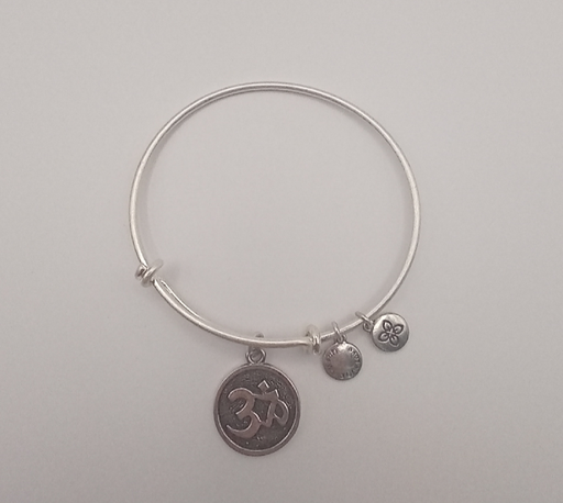 Urban Leaves ULBE004VS Bracelet Bangle Silver Metal Bangle OM Charm Vintage Silver Unisex