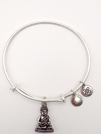 Urban Leaves ULBE003VS Bracelet Bangle Silver Metal Bangle Buddha Silver-tone Unisex