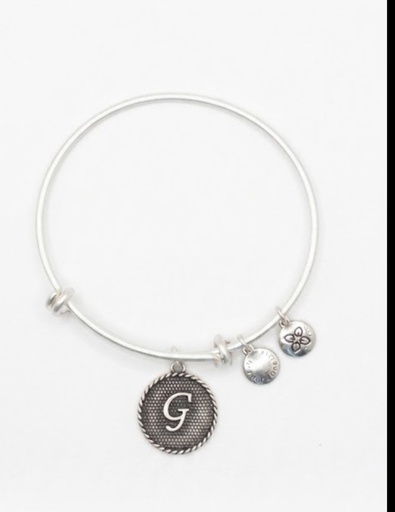 Urban Leaves German Design One World One Love Floral Bangle Silver Women