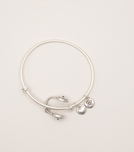 Urban Leaves German Design One World One Love Headphones Bangle Silver