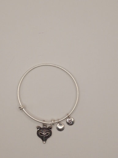 Urban Leaves ULNA002VS Bracelet Charm, Bangle Silver Metal Bangle Pandamask Vintage Silver Unisex
