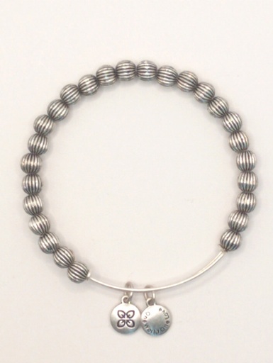 Urban Leaves German Design One World One Love Bohemian Bangle Silver Women