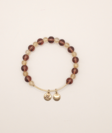 Urban Leaves ULBD001VG Bracelet Bangle Gold Metal Bangle Purple Pearls Vintage Gold Women