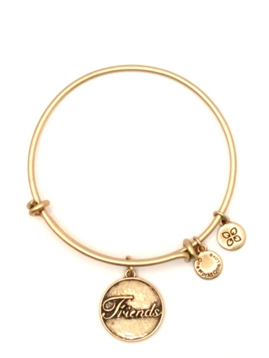 Urban Leaves German Design One World One Love Friends Bangle Gold Tone