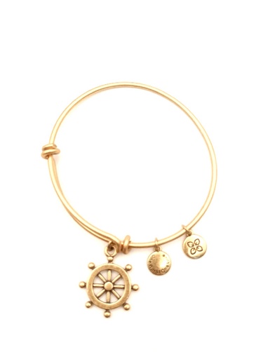 Urban Leaves German Design One World One Love Steering Bangle Gold Women