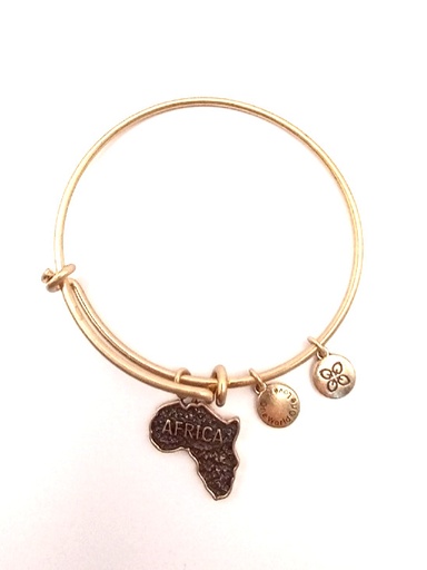 Urban Leaves German Design One World One Love Africa Bangle Gold Unisex