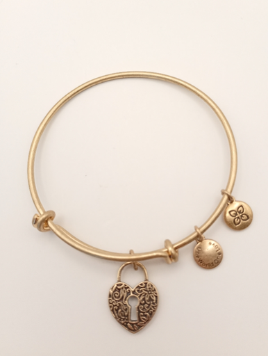 Urban Leaves ULSY005VG Bracelet Charm Gold Metal Bangle Heart Gold Tone Women