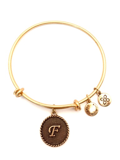 Urban Leaves German Design One World One Love Bangle Vintage Gold 6.5cm