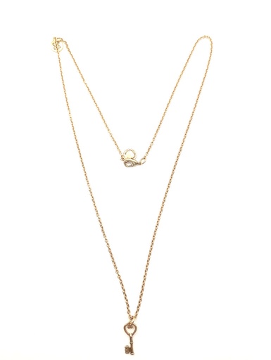 Urban Leaves German Design Key Necklace Vintage Gold Women 18 Inch