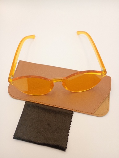 LUX-LENSED 3003YEL TRN Sunglasses Unisex Yellow Cat-eye Yellow Plastic