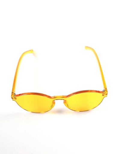 Lux Lenses Sunglasses Cat-eye UV400 Mirrored Yellow Unisex