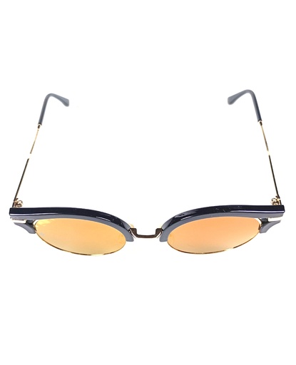 Lux Lenses Sunglasses Cat-eye UV400 Mirrored Black Brown Unisex