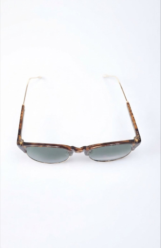 Lux Lenses Sunglasses Round UV Protection Brown Green Unisex