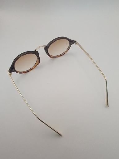 LUX-LENSES LTD SG17SUPB1023BRNBRN Sunglasses Unisex Brown Gradient Oval Brown Plastic, Metal