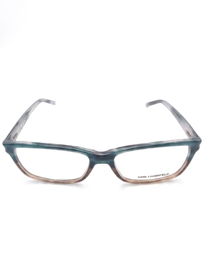 Karl Lagerfeld Eyeglasses Frame Rectangle Full-Rim Blue Unisex Acetate