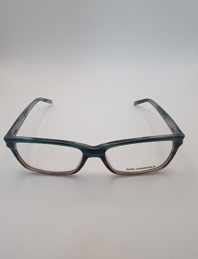 Karl Lagerfeld KL804-142 Eyewear Eyeglasses/Prescription Clear Full-Rim Rectangle Unisex Standard Barrel Hinge Blue Plastic