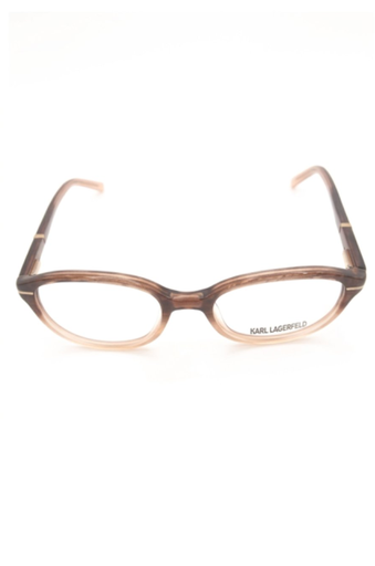 Karl Lagerfeld Eyeglasses Frame Rectangle Full-Rim Brown Women Acetate