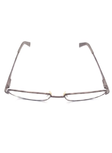 Nautica Eyeglasses Frame Rectangle Full-Rim Brown Men Metal
