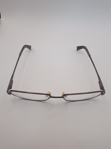Nautica NAUTICA7258/M Eyewear Eyeglasses/Prescription Clear Full-Rim Rectangle Men Standard Barrel Hinge Brown Metal