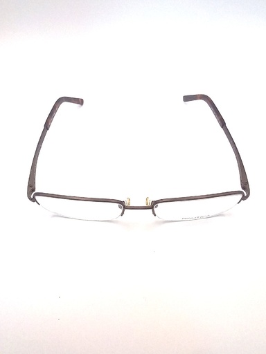 Nautica Eyeglasses Frame Rectangle Semi-Rimless Brown Unisex Metal Plastic