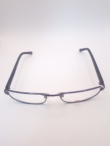 New Balance NB8006/M C01 Eyewear Eyeglasses/Prescription Clear Semi-Rimless Rectangle Men Standard Barrel Hinge Blue Metal