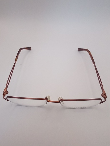 ROCHAS PW/LAMYEU/R09169/G Eyewear Eyeglasses/Prescription Clear Semi-Rimless Rectangle Unisex Standard Barrel Hinge Brown Metal, Plastic
