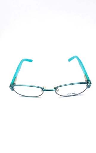Disney Kids Eyeglasses Frame Rectangle Full-Rim Green Metal